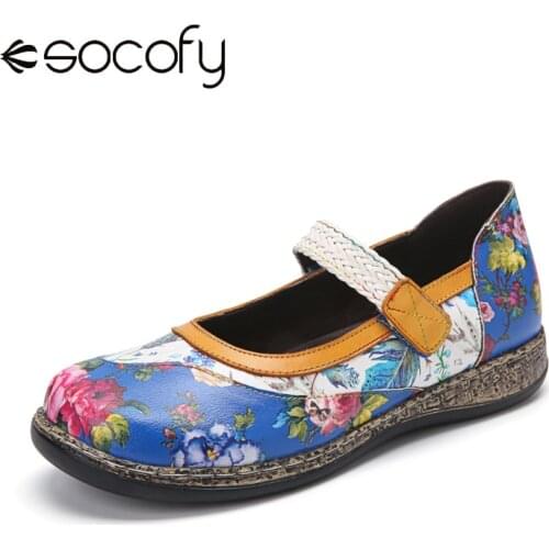 Socofy Women's Shoes With A Strap