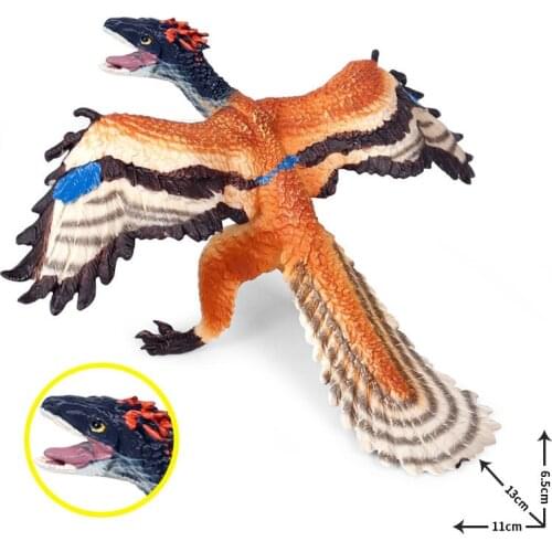 Solid Plastic Simulation Dinosaur Model Figure Collectible Toys Archaeopteryx Animal Action Figures Kids Sandtable Scene Toy