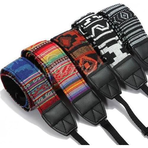 Universal Adjustable Camera Shoulder Neck Strap Cotton Leather Belt For Nikon Canon Olympus Kodak DSLR Cameras Strap Accessories