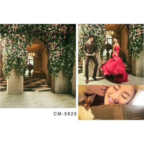 Vintage Green Flowers Photography Background 6.5ft*10ft Digital Printed Photo Backdrops Wedding fotografie achtergronden vinyl