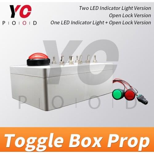YOPOOD Upgraded Toggle Box Prop Escape Room Turn all toggle switches in right position to unlock or turn on light takagism game