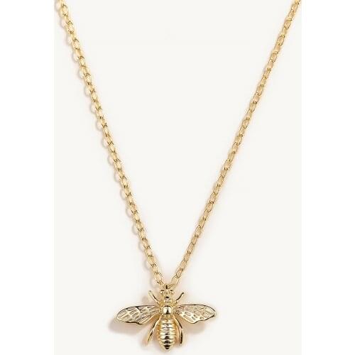 CANNER INS Wind A Type Insect Bee 925 Sterling Silver Necklace For Women 2020 Gold 18k Jewelry Chain Choker Necklace