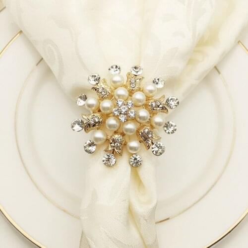 12PCS hotel Christmas snowflake napkin buckle metal napkin ring mouth cloth ring napkin ring