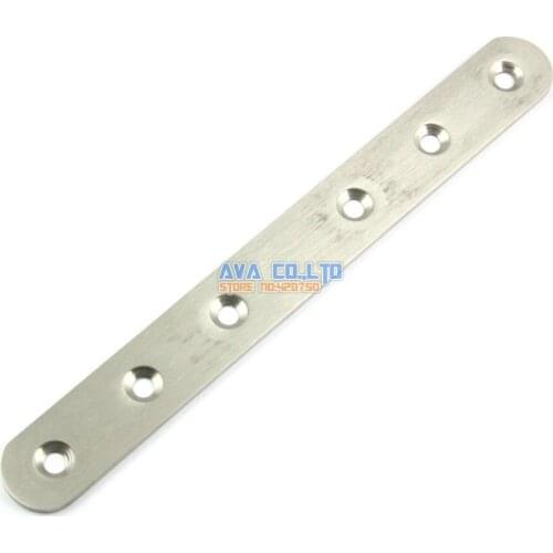 4 Pieces 175*20*2.3mm Stainless Steel Flat Corner Brace Connector Bracket