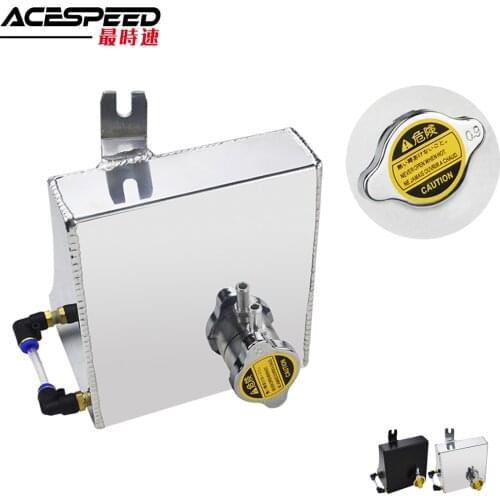 Aluminum Coolant Overflow Tank Reservoir Kit For Nissan 89-94 240SX S13 SR20DET KA24DE KA24E KA24
