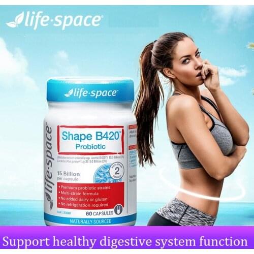 Australia Life Space Body Shape B420 Probiotic 60 Capsules Support Healthy Immune Digestive System