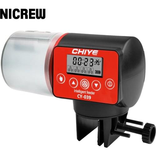 NICREW Automatic Fish Feeder Moisture-Proof Electric Aquarium Fish Tank Timer Feeder Fish Food Dispenser Auto Feeders for Fish