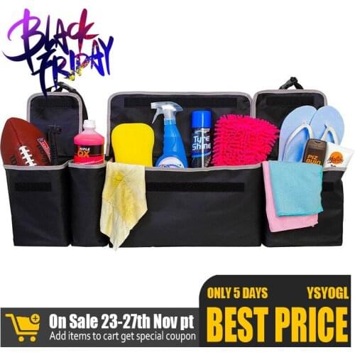 1 Pcs High Capacity Multi-use Oxford Cloth Car Trunk Organizer Seat Back Backseat Storage Automobile Interior Accessories