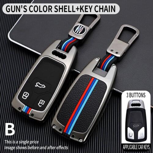 Znic Alloy Key Case Cover For Audi A4 Allroad B9 Q5 Q7 TT 4M 8S 2016 2017 2018 A1 A3 8v A5 A6 c7 Q3 Auto Accessories