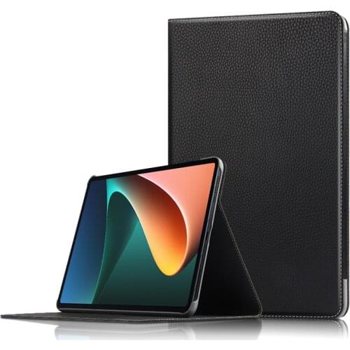 Cowhide Case For XiaoMi MiPad 5 Pro 11" 2021 MiPad5 Mi Pad 5 Pro Tablet Genuine Leather Flip Protective Cover Auto Sleep Wake