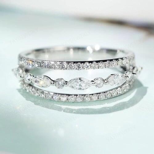 Hot YaYI Jewelry Fashion Princess Cut Prong Setting White AAA Cubic Zirconia Silver Color Engagement Wedding Precious Gift Rings