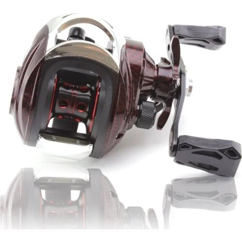 Red Left Right Hand Baitcast Reel 15+1 Bearing Large Line Capacity Bait 7.2:1 Casting Reels fishing fish Carretilha Pesca