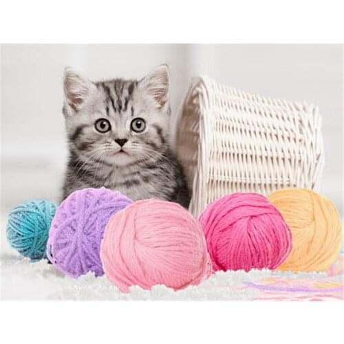 Cat Animal DIY Cross Stitch Embroidery 11CT Kits Needlework Craft Set Printed Canvas Cotton Thread Home Decoration Hot Room