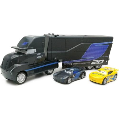 Disney Pixar Cars 2 Models 29cm No.95 Lightning Mcqueen Jackson Storm Mack Truck Metal Alloy And Plastic Model Car Toys For Kids