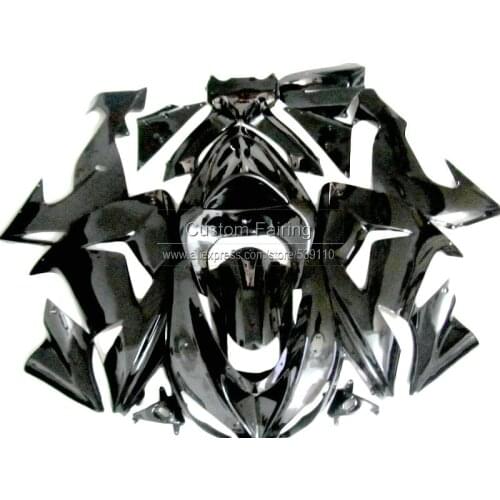 ABS plastic Fairings for Kawasaki ZX 10R 2006 07 2007 06 Ninja zx10r glossy black fairing kit ZR57