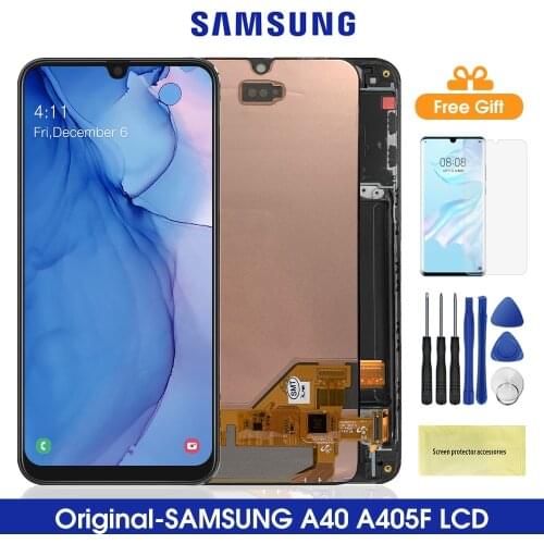 Original A40 A405 Lcd For Samsung Galaxy A40 2019 LCD Display Touch Screen Digitizer Parts For Samsung A405 A405F A405FN/DS Lcd