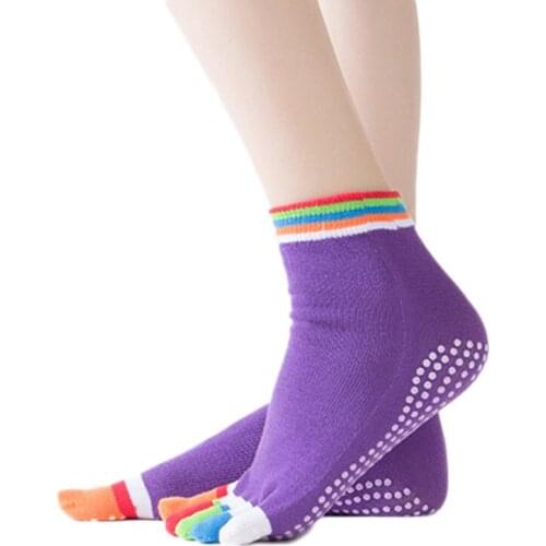 1Pair Professional Thin Anti-slip Breathable No Sweat Sports Socks Marathon Basketball Yoga Running Socks Athletic Women