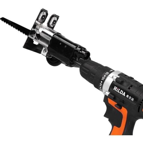 Reciprocating Saw Power Tool Reciprocating Saw Metal Cutting Wood Cutting Tool Electric Drill Attachment With Blades
