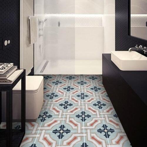 Self-adhesive Floor Stickers Waterproof,Non-slip Bathroom Kitchen Floor Tiles Decal Modern Home Decor PVC Floor Vinyl