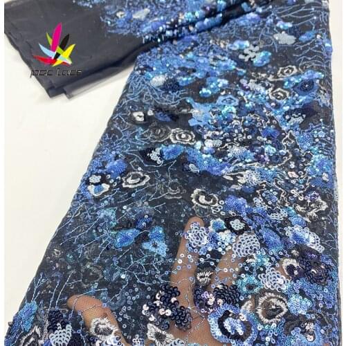 Tulle Sequin Embroidery Lace Green French African Nigerian Latest Design High Quality Tulle 2020 for Aso-Ebi