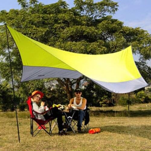 500*500*240cm Outdoor tent canopy awning sunscreen silver coated UV protection beach tent pergola for 5-8 person