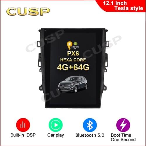CUSP Vertical Screen Tesla style head unit multimedia player tape recorder For Ford MK5 Fusion Mondeo android Car GPS Navigation
