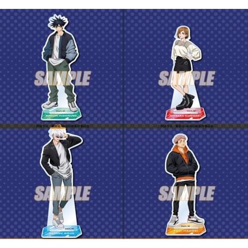 Spring Clothing Theme Anime Jujutsu Kaisen Acrylic Stand Model Plate Gojo Satoru Kugisaki Nobara Inumaki Toge Desktop Toy