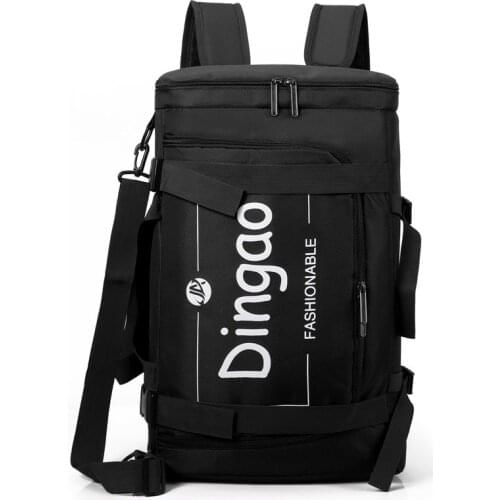 Waterproof Solid Large Backpack Men Laptop Bags Black Backpack Man Travel Backpack Teenager Bookbag Oxford Backpack Canvas