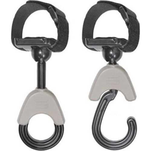 High Quality Baby Stroller Hanger Bag Stroller hooks Pram Rotate 360 Cart Hook 2pcs
