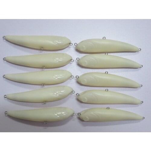 10pcs Unpainted popperbait Fishing Blank Lure Body 4 1/3 Inch 1/2 OZ Blank lures JSE135
