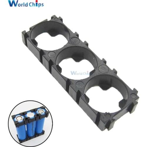 2PCS 3 Cells 18650 Battery Holder 1x3 Li-ion 18650 Battery Storage Box ABS Bracket Power Bank Case Container