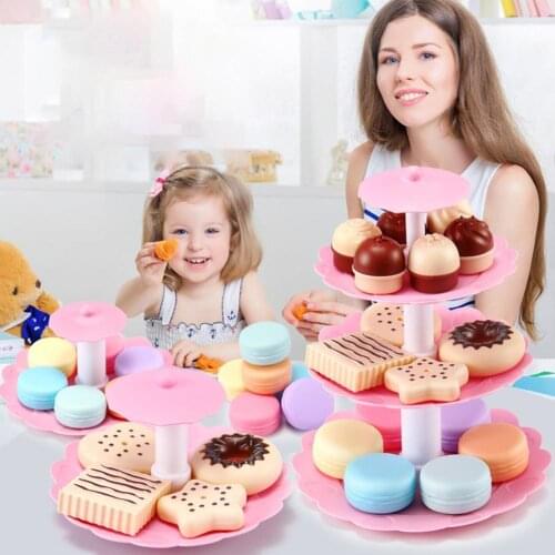 23Pcs Girls Pretend Role Play Simulation Birthday Cake Educational Kids Toy Set Children Education Toys For Birthday Gift