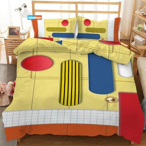 3 Pcs Luxury Duvet Cover Set Fashion 3D Geometry Bedding Sets Comforter Duvet Cover Pillowcase Home Textiles