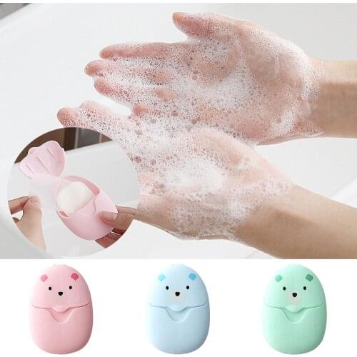 50PCS Disposable Soap Paper Travel Soap Paper Washing Hand Bath Clean Scented Slice Sheets Mini Paper Soap Travel Supplies