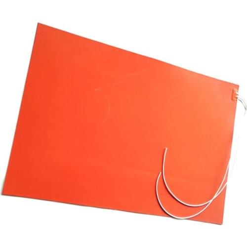 650*990*1.5mm 220V 4000W Silicone Vessel Heater adhesive 1 side 1000mm lead wire