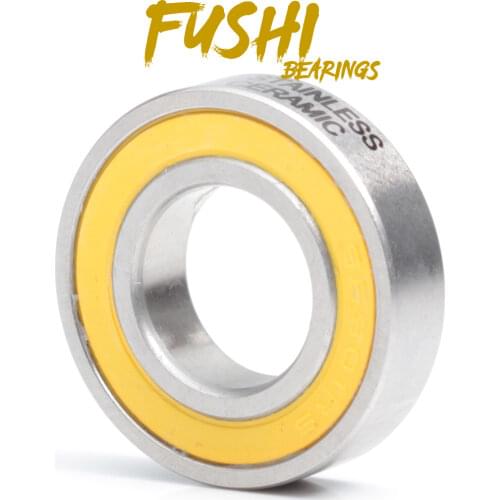 6901-2RS Stainless Bearing 12*24*6 mm ( 1 PC ) ABEC-3 6901 RS Bicycle Hub Front Rear Hubs Wheel 12 24 6 Ceramic Balls Bearings