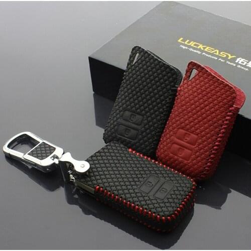 Car key case cover for lexus es ct 2012 2014 rx270 2011 2013 byd Case Remote Keys Shell leather car key chain keychain