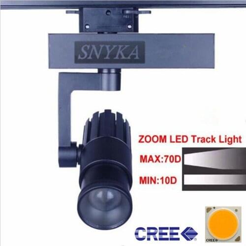 CREE COB LED Track Light 15W 20W 30W ZOOM Rail Ceiling pendant Track Lighting Commercial and Residential Clothes Shoes Shop Lamp