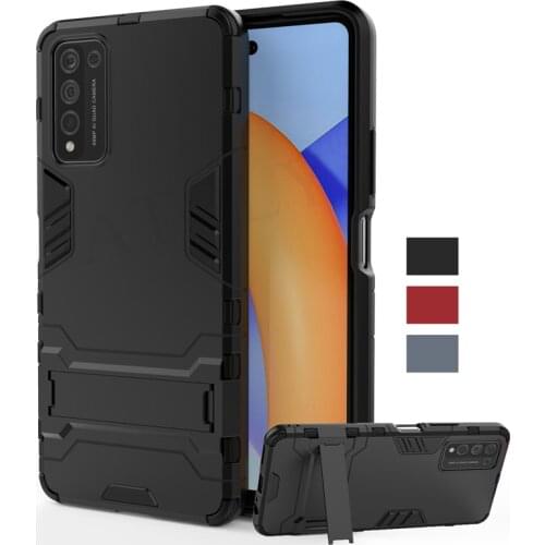 For Huawei Honor 10X Lite Case Shockproof Bumper Robot Holder Stand Armor Back Cover Honor 10X Lite Phone Case Honor 10X Lite