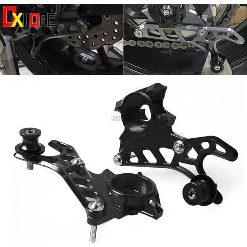 For Yamaha MT-07 FZ-07 MT07 FZ07 2014 - 2017 Motorcycle Left & Right CNC Aluminum Rear Wheel Axle Stand Pick Up Hook Screw Set