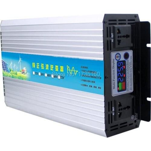 3000W Inversor de onda sinusoidal 12 volt 24 volt 48 volt home inverter 3000W pure sine wave inverter