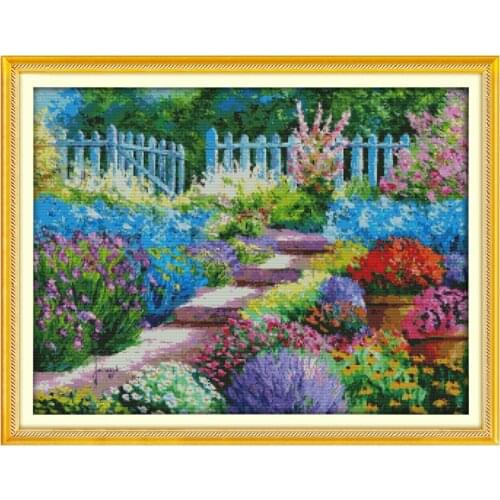 Colorful rural (2) scenery counted 11CT 14CT DIY kit Chinese wholesale Cross Stitch embroidery needlework Sets home decor