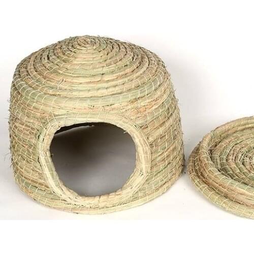 Grass-made rabbit nest Dutch pig rat cat castle grass house squirrel jar guinea pig rat rat hamster pigeon