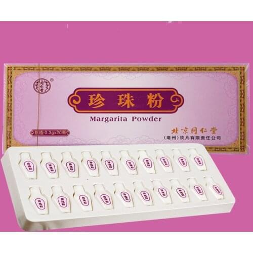 Medical Pharmacy Pure Best Pearl Powder Treats Spot Freckle Acne Toxin 1 box/20bottles for face massage