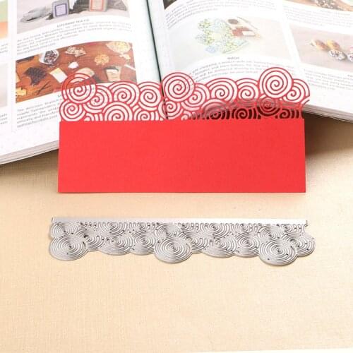 DUOFEN METAL CUTTING DIE 110199 Orient style spiral wave/cloud border Stencils for DIY craft projects Scrapbook Paper Album