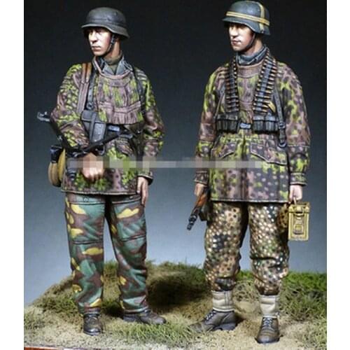 Resin soldier two-person kit model 1:35