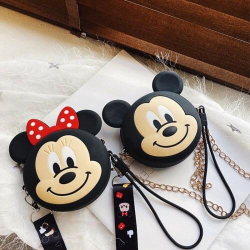 2020 New Disney Backpack for Children Mickey Minnie Mouse Bag Waterproof Silicone Bag Baby Girl Kindergarten Primary Schoolbag