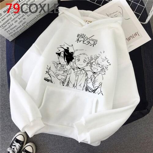 The Promised Neverland hoodies male 2020 plus size men hoddies hip hop Oversized
