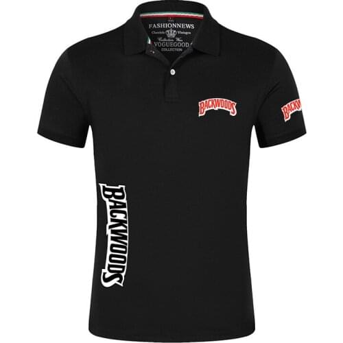 New Summer Backwoods High Quality Men Polo Shirts Casual Business Social Short Sleeve Mens Shirts Stand Collar Embroidery