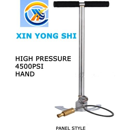 Hand Air Pump 4500PSI 300Bar 30Mpa High Pressure PCP Hand Operated Air Pump Hand Car Mini Panel Inflatable Pump with Gauge